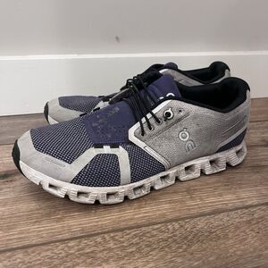 On Cloud Shoes Gray Purple Mesh CloudTec Running Sneakers Athletic Women's 9